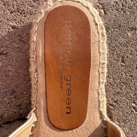 Patricia green made in Spain slides size 38 gold - Picture 4 of 7